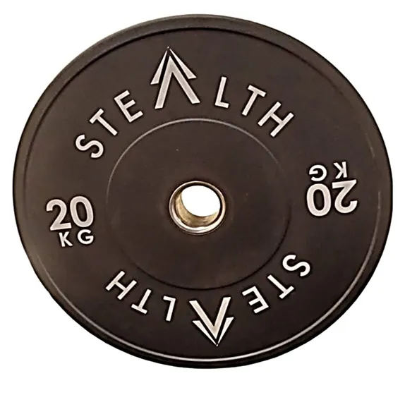 [RBP-25KG] ST Black Bumper Plates (25kg, Rubber)