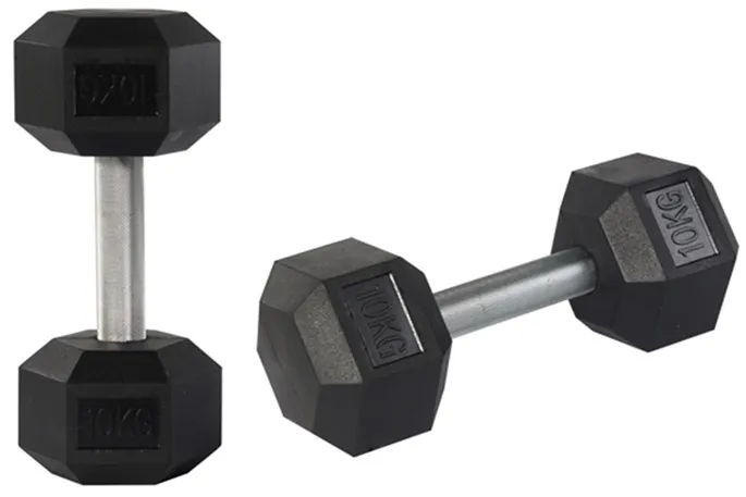 [DBHX-6225] ST Rubber Hex Dumbbells 22.5 Kg