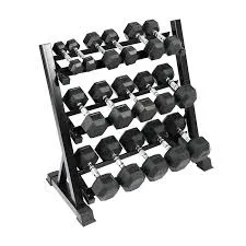 Stealth Hex Dumbbells Set (2.5KG -40KG) with Rack